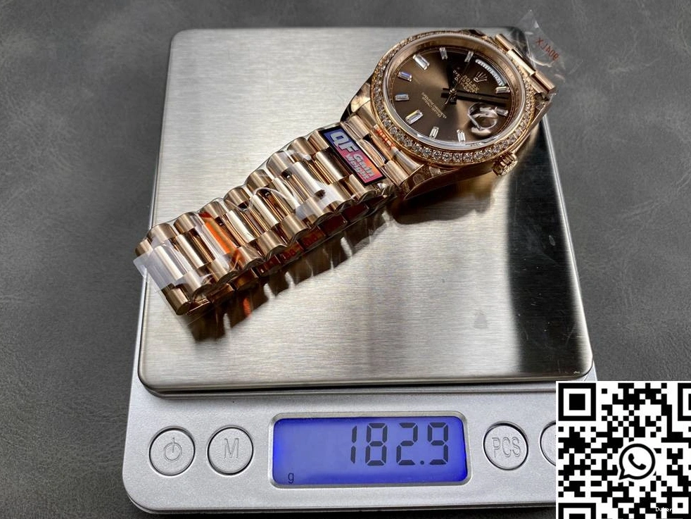 QF Factory Tungsten Day v5 M228345rbr-0006 Steel Rolex Dial Date Chocalate 0407